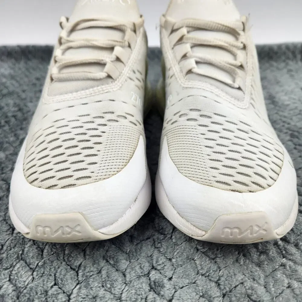Nike Air Max 270 White Woman Lace-Up Comfort Running Shoes 943345-103 SZ 7Y